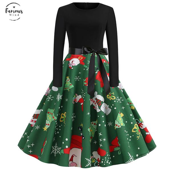 2020 floral women elegant vintage print a line party christmas dress plus size black patchwork long sleeve slim casual winter dresses, Black;gray
2020 floral women elegant vintage print a line party christmas dress plus size black patchwork long sleeve slim casual winter dresses, Black;gray