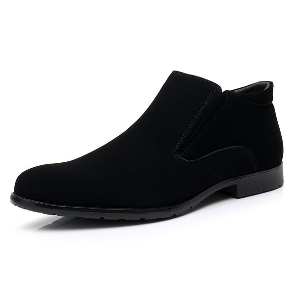 new men shoes spring&autumn ankle boots men zipper side leather oxford business boots men short plush classic boots, Black
new men shoes spring&autumn ankle boots men zipper side leather oxford business boots men short plush classic boots, Black