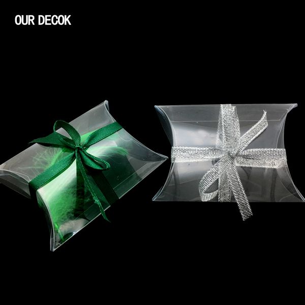 100 pcs/lot 9cmx6.5cmx2.5cm pillow shape sweet candy box packaging gift box for wedding party favor decor clear pvc wholesales
100 pcs/lot 9cmx6.5cmx2.5cm pillow shape sweet candy box packaging gift box for wedding party favor decor clear pvc wholesales