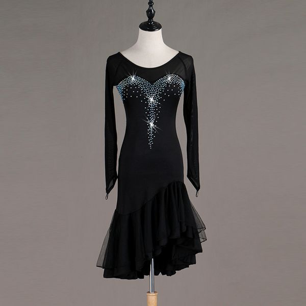customizable color latin dance dress for women girl tango samba rumba latin dance competition dresses costumes women, Black;red
customizable color latin dance dress for women girl tango samba rumba latin dance competition dresses costumes women, Black;red