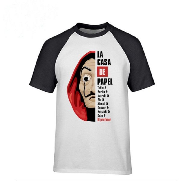 branded t shirt male pre-cotton short sleeve tees house of paper t-shirt men tshirt nombres la casa de papel money heist tv polos, White;black
branded t shirt male pre-cotton short sleeve tees house of paper t-shirt men tshirt nombres la casa de papel money heist tv polos, White;black