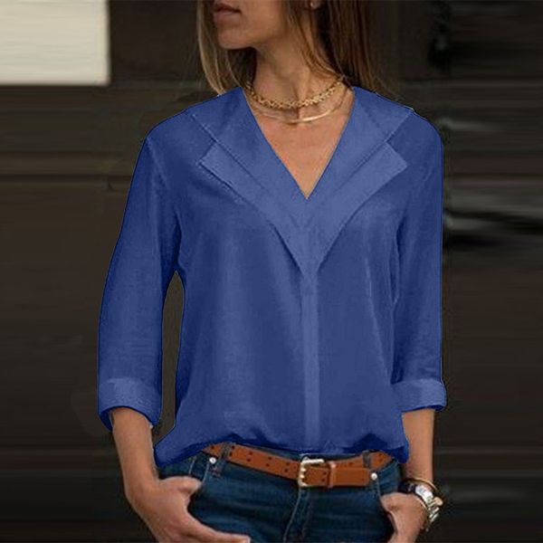 women's shirt fashion womens chiffon solid office ladies plain roll sleeve blouse chiffon blouse, White
women's shirt fashion womens chiffon solid office ladies plain roll sleeve blouse chiffon blouse, White