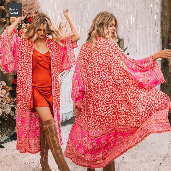 boho blouse women beach summer holiday kimono cardigan long harajuku hipster floral playa feminina vacation blusa travel, White 
boho blouse women beach summer holiday kimono cardigan long harajuku hipster floral playa feminina vacation blusa travel, White