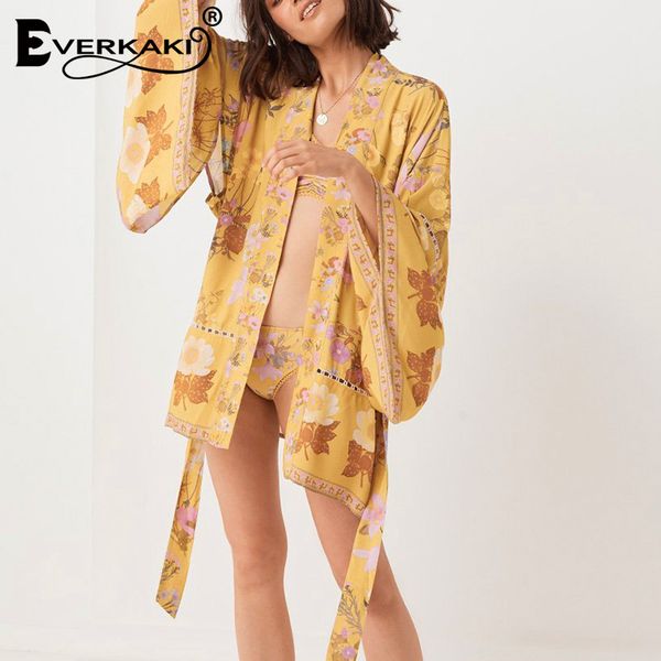 everkaki gypsy print short kimono coat women boho sashes tied beach long sleeve kimono coats bohemian female 2020 autumn new, Black;brown
everkaki gypsy print short kimono coat women boho sashes tied beach long sleeve kimono coats bohemian female 2020 autumn new, Black;brown