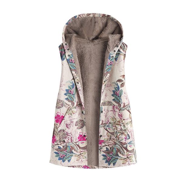winter vest women casual printed hooded fleece loose pockets single-breastred sleeveless female floral vests fashion tide, Black;white
winter vest women casual printed hooded fleece loose pockets single-breastred sleeveless female floral vests fashion tide, Black;white