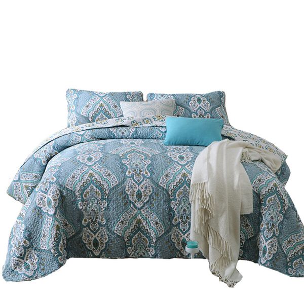 bohemian national style pure cotton floral 3pcs blue patchwork quilt full/ size bed cover/bedspread an
bohemian national style pure cotton floral 3pcs blue patchwork quilt full/ size bed cover/bedspread an