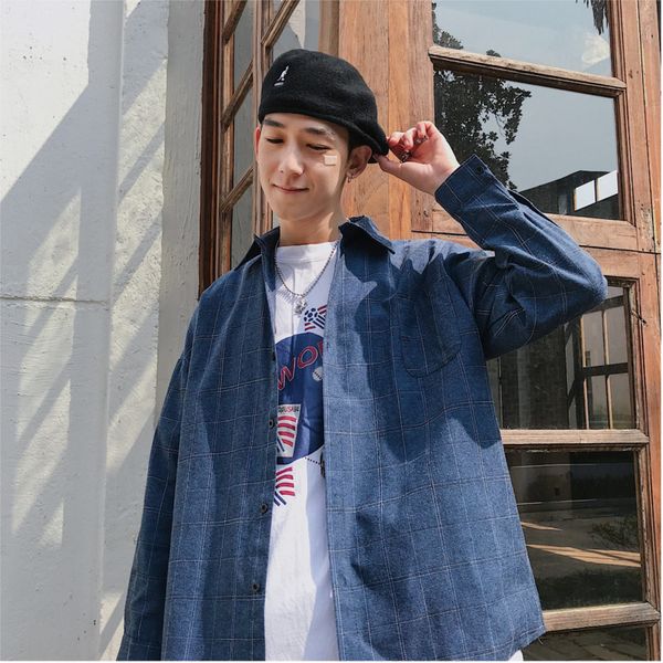 men's casual shirts 2021 spring letter printing color matching trend temperament sports lapel plaid jacket long-sleeved shirt, White;black
men's casual shirts 2021 spring letter printing color matching trend temperament sports lapel plaid jacket long-sleeved shirt, White;black