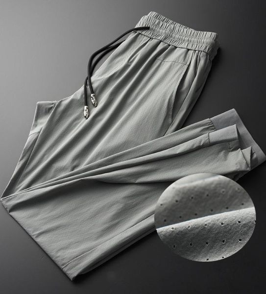 new hollow fabric pants men summer ventilate casual sport thin trousers men plus size 4xl luxury elastic waist silky man pant, Black
new hollow fabric pants men summer ventilate casual sport thin trousers men plus size 4xl luxury elastic waist silky man pant, Black