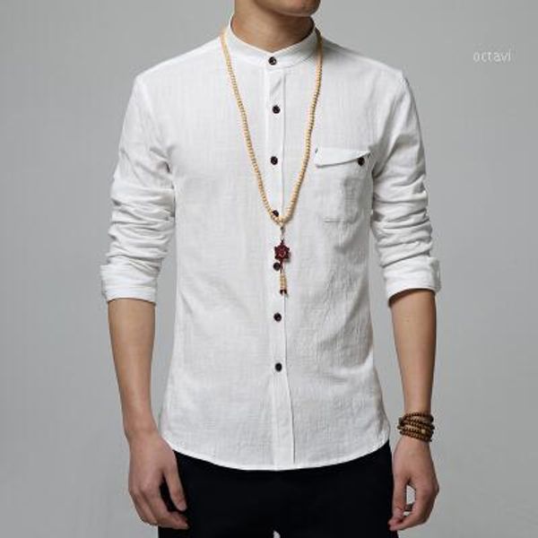 5xl cotton linen men shirt new stand collar casual male shirt slim fit mens shirts long-sleeve camisa hombre1, White;black
5xl cotton linen men shirt new stand collar casual male shirt slim fit mens shirts long-sleeve camisa hombre1, White;black