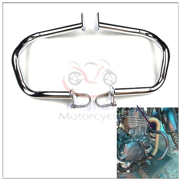 engine guard bumper highway crash bar buffer frame side protector chrome / black for cb 400ss
engine guard bumper highway crash bar buffer frame side protector chrome / black for cb 400ss
