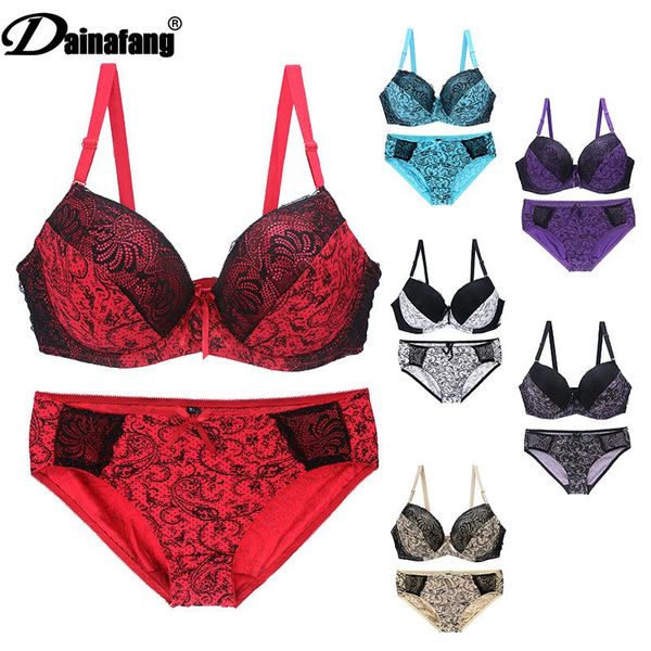 new lace shoulder strap bras set ladies underwear push up large size lingerie plus two cups underwire bcde cup bra sets, Red;black
new lace shoulder strap bras set ladies underwear push up large size lingerie plus two cups underwire bcde cup bra sets, Red;black