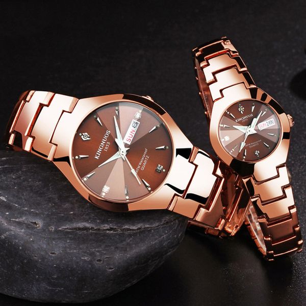 dual calendar week couple watch lovers watches luxury stainless steel quartz wrist watch for men and women saat reloj, Slivery;brown
dual calendar week couple watch lovers watches luxury stainless steel quartz wrist watch for men and women saat reloj, Slivery;brown