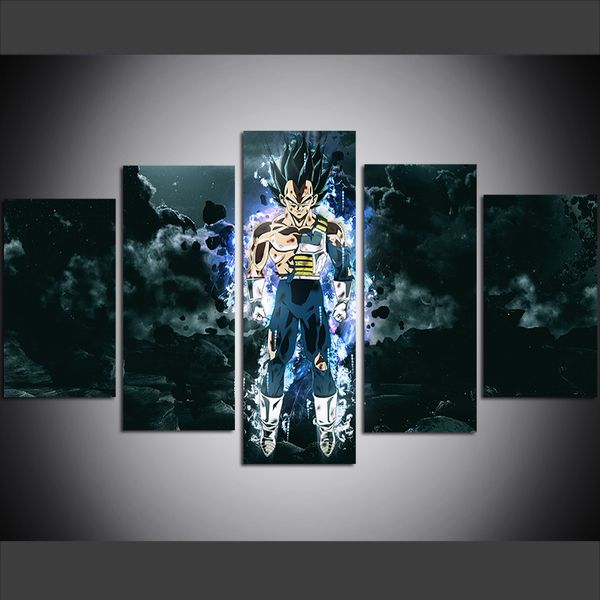 5 piece large size canvas wall art pictures creative dragon ball z super vegeta poster art print oil painting for living room
5 piece large size canvas wall art pictures creative dragon ball z super vegeta poster art print oil painting for living room