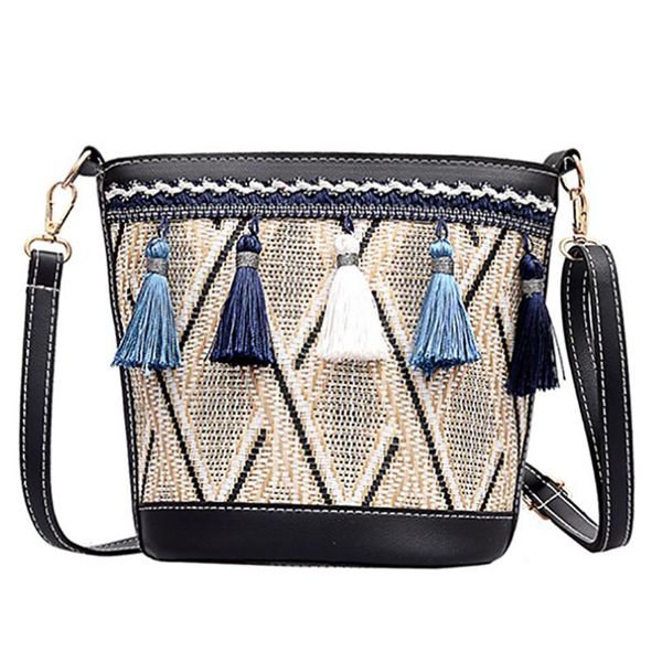 2020 new pu leather women bucket bag fashion straw tassel shoulder bag satchel female crossbody sac femme
2020 new pu leather women bucket bag fashion straw tassel shoulder bag satchel female crossbody sac femme