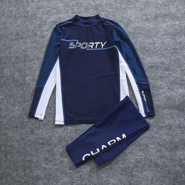 boys two piece swimsuits kids long sleeve sunsuit swimwear sets, White;black
boys two piece swimsuits kids long sleeve sunsuit swimwear sets, White;black