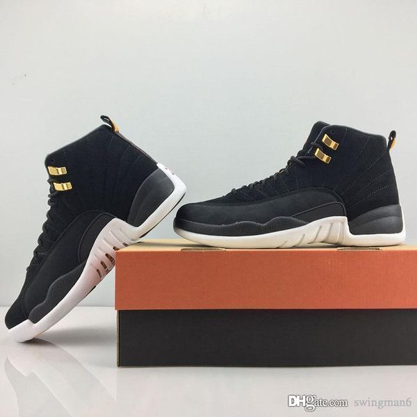 new air authentic 12 reverse taxi real carbon fiber men basketball shoes black gold suede upper retro man sports sneakers 130690-017
new air authentic 12 reverse taxi real carbon fiber men basketball shoes black gold suede upper retro man sports sneakers 130690-017