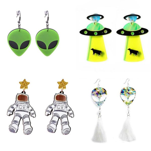earrings for women kelly earrings fashion charm exaggerated hip hop girls gift cute alien ufo saucerman, Silver
earrings for women kelly earrings fashion charm exaggerated hip hop girls gift cute alien ufo saucerman, Silver