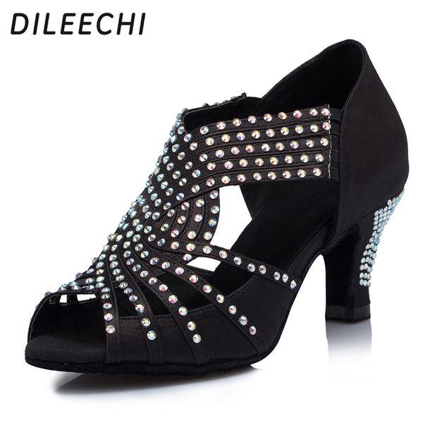 dileechi diamond black satin women's latin dance shoes wedding salsa tango party square dance shoes 6cm medium heel
dileechi diamond black satin women's latin dance shoes wedding salsa tango party square dance shoes 6cm medium heel