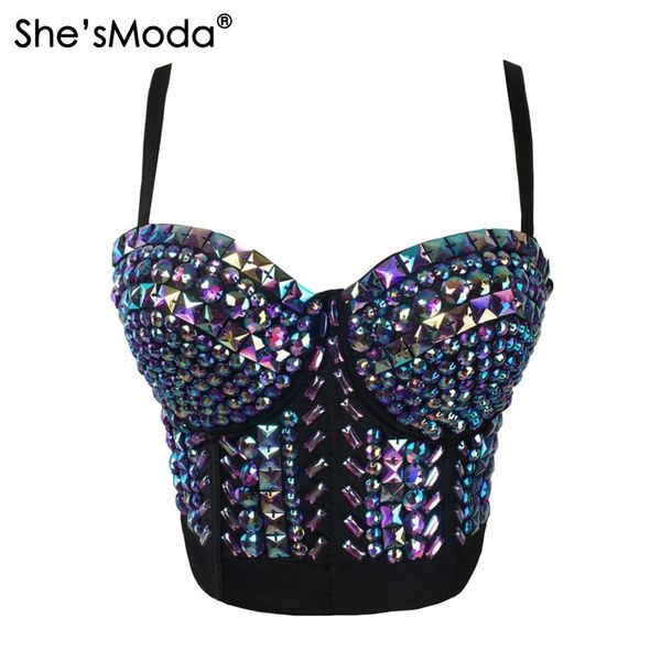 she'smoda unique rhinestone gaga bustier pearls diamond push up night club bralette women's bra cropped vest plus sizej190424, White
she'smoda unique rhinestone gaga bustier pearls diamond push up night club bralette women's bra cropped vest plus sizej190424, White