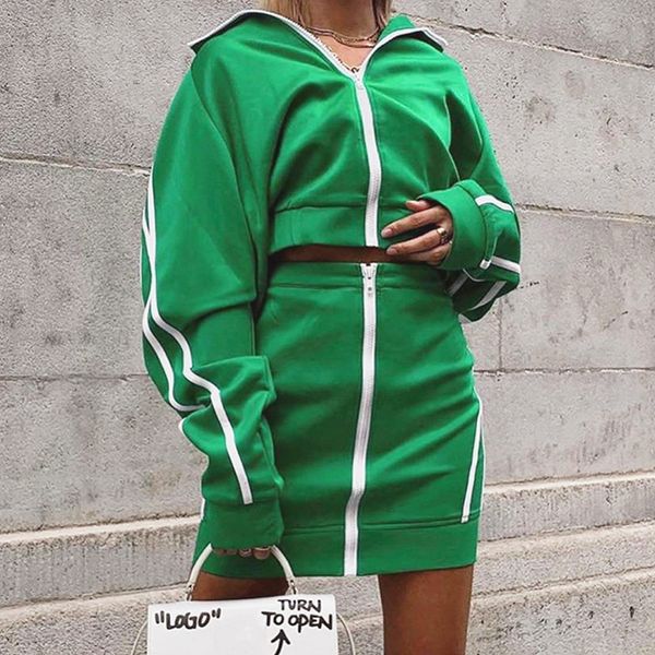 luxury sports style two piece dress for women fashion special long sleeve designer vintage outwears casual work two piece sets, White
luxury sports style two piece dress for women fashion special long sleeve designer vintage outwears casual work two piece sets, White