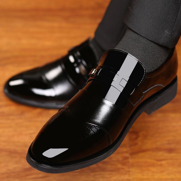Formal business shoes men microfiber leather Classic office shoes Slip On Oxford Shoes Men Flats, Black 
Formal business shoes men microfiber leather Classic office shoes Slip On Oxford Shoes Men Flats, Black