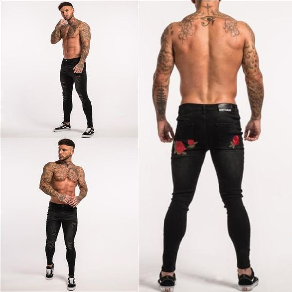 mens tight embroidered slim feet hip-hop stretch jeans, Blue
mens tight embroidered slim feet hip-hop stretch jeans, Blue