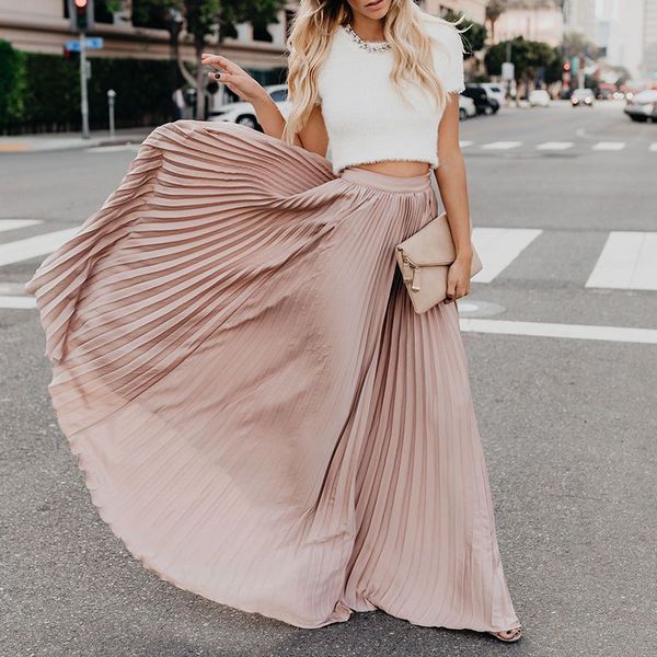 fashion long skirts women ladies solid color elegant large hem high waist autumn spring casual skirt high quality, Black
fashion long skirts women ladies solid color elegant large hem high waist autumn spring casual skirt high quality, Black