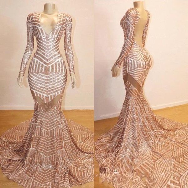 2020 rose gold long sleeve prom dresses open back evening gown v neck party dresses, Black;red
2020 rose gold long sleeve prom dresses open back evening gown v neck party dresses, Black;red