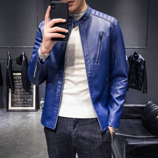 men's fur & faux autumn winter fashion men leather jacket classic stand collar man pu jackets pure color business coat, Black
men's fur & faux autumn winter fashion men leather jacket classic stand collar man pu jackets pure color business coat, Black