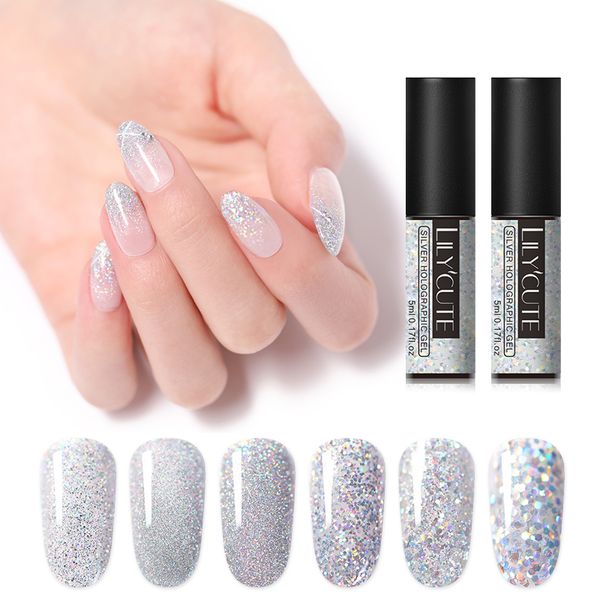 lilycute 5ml silver series gel nail polish holographic glitter soak off uv led gel varnish shining sequins nail art, Red;pink
lilycute 5ml silver series gel nail polish holographic glitter soak off uv led gel varnish shining sequins nail art, Red;pink
