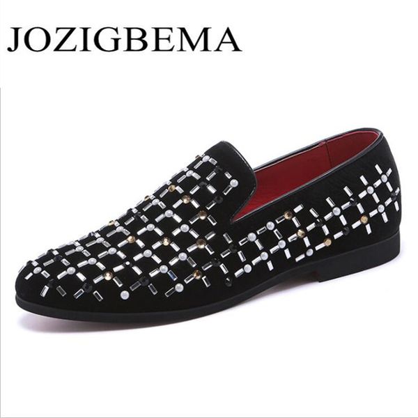 new style pu leather men loafers diamond rhinestone fashion party and banquet men's casual shoes slip-on, Black
new style pu leather men loafers diamond rhinestone fashion party and banquet men's casual shoes slip-on, Black