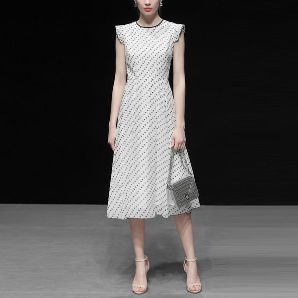 seifrmann fashion dress design women organza vintage elegant dot ruffles fashion party dresse summer midi dresses, Black;gray
seifrmann fashion dress design women organza vintage elegant dot ruffles fashion party dresse summer midi dresses, Black;gray