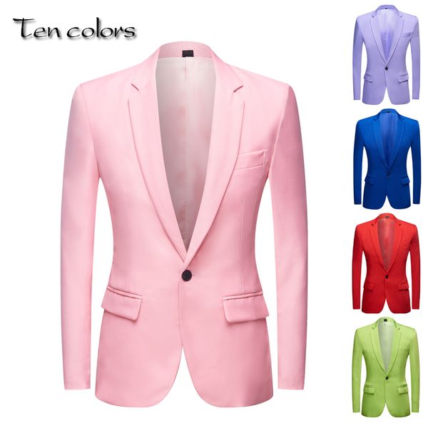 men's apple green yellow pink blue red colorful fashion suit jacket wedding groom stage singer prom slim fit blazers, White;black
men's apple green yellow pink blue red colorful fashion suit jacket wedding groom stage singer prom slim fit blazers, White;black