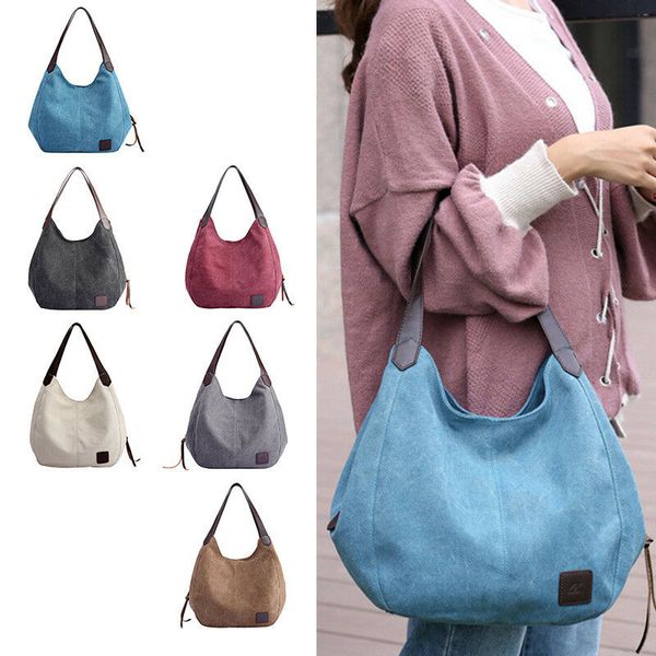 Women Canvas Handbags Vintage Large Pocket Handbag Shoulder Cross Body Handbags Canvas Leather Large Capacity Bags MMA1738
Women Canvas Handbags Vintage Large Pocket Handbag Shoulder Cross Body Handbags Canvas Leather Large Capacity Bags MMA1738