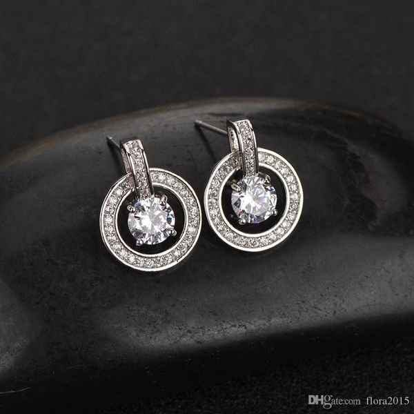trendy round shaped earing for women fashion brand design with cz stone stud earrings jewelry party bijoux gift, Golden;silver
trendy round shaped earing for women fashion brand design with cz stone stud earrings jewelry party bijoux gift, Golden;silver