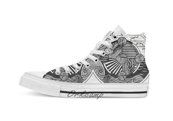 surf art t shirt custom casual high lace-up canvas shoes sneakers drop shipping
surf art t shirt custom casual high lace-up canvas shoes sneakers drop shipping