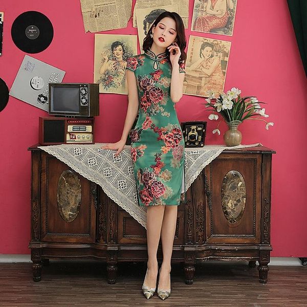 ethnic clothing short female satin qipao plus size chinese vintage dress green vestidos slim elegant flower mandarin collar cheongsam -4xl, Red
ethnic clothing short female satin qipao plus size chinese vintage dress green vestidos slim elegant flower mandarin collar cheongsam -4xl, Red