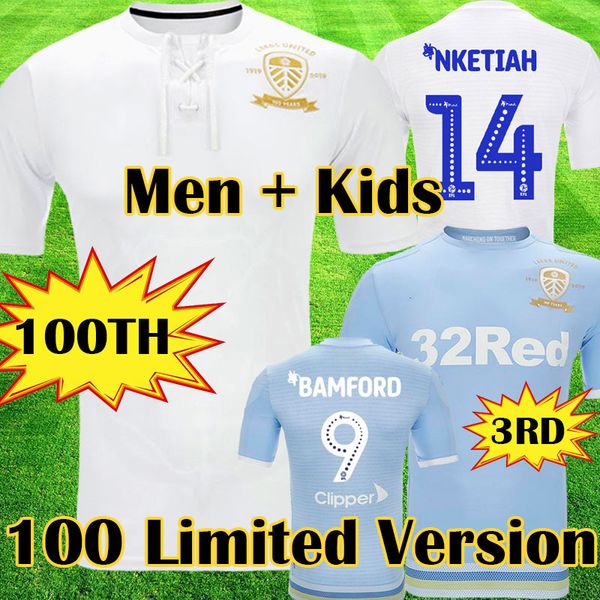 19 20 leeds united 100th anniversary soccer jersey costa celebrates centenary 2019 2020 bamford clarke 100 years men kids kit football shirt, Black;yellow
19 20 leeds united 100th anniversary soccer jersey costa celebrates centenary 2019 2020 bamford clarke 100 years men kids kit football shirt, Black;yellow