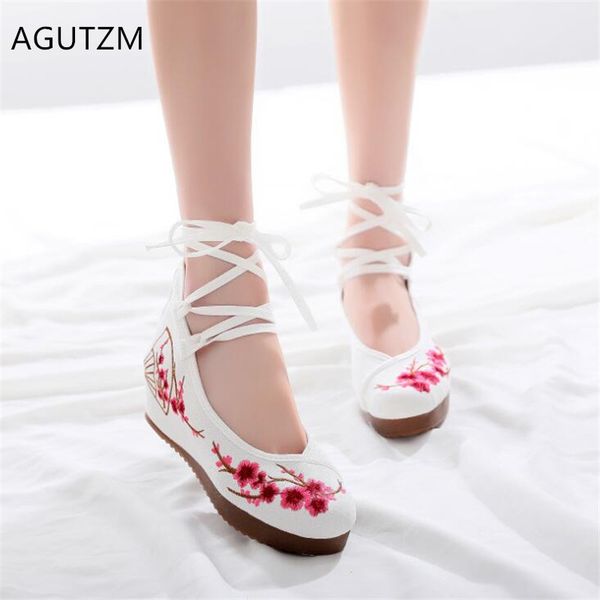 agutzm 2019 spring hanfu chinese wind hand embroidery breathable cloth shoes comfortable lace-up woman shoes pumps a68, Black
agutzm 2019 spring hanfu chinese wind hand embroidery breathable cloth shoes comfortable lace-up woman shoes pumps a68, Black