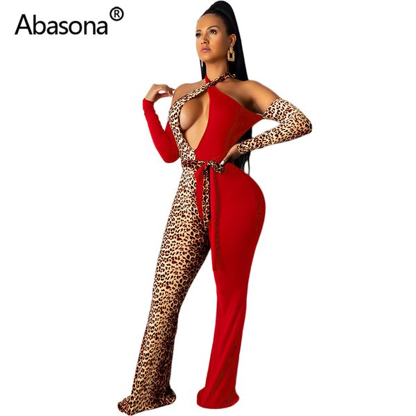 abasona autumn winter 2019 jumpsuit halter sashes leopard print bodycon night club romper women's jumpsuit party playsuit, Black;white
abasona autumn winter 2019 jumpsuit halter sashes leopard print bodycon night club romper women's jumpsuit party playsuit, Black;white