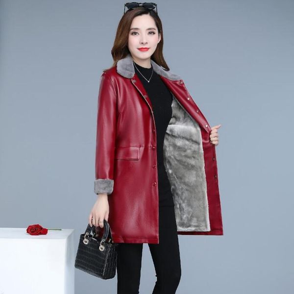 women's leather & faux 2021 autumn winter thicken warm pu jackets womens casual slim jacket coats outwear plus size 5xl r1415, Black
women's leather & faux 2021 autumn winter thicken warm pu jackets womens casual slim jacket coats outwear plus size 5xl r1415, Black