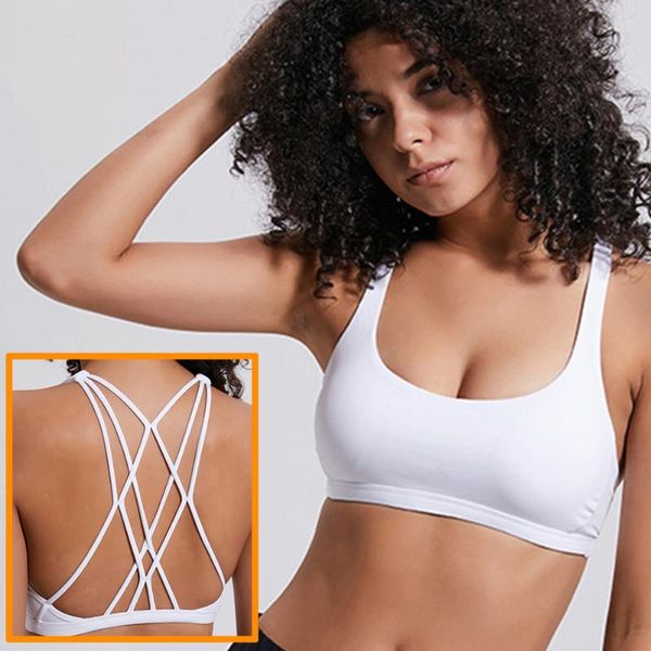 gym clothing cross straps sports bra women wireless yoga fitness for woman padded crop workout plus size xl xxl, White;black
gym clothing cross straps sports bra women wireless yoga fitness for woman padded crop workout plus size xl xxl, White;black