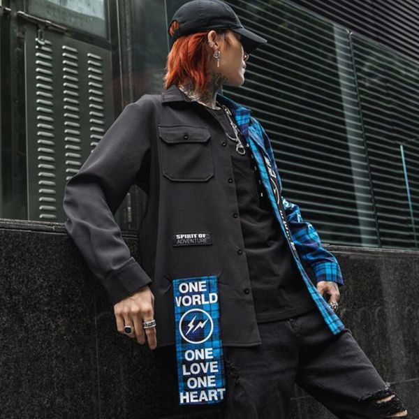 мужчины красный синий плед лоскутное винтаж хип-хоп длинная рубашка уличная человек повседневная хлопчатобумажная рубашка блузка нерегулярны, White;black
мужчины красный синий плед лоскутное винтаж хип-хоп длинная рубашка уличная человек повседневная хлопчатобумажная рубашка блузка нерегулярны, White;black