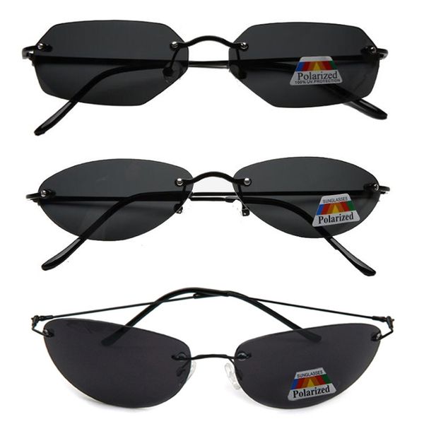3pcs fashion cool the matrix neo style polarized sunglasses ultralight rimless men driving brand design sun glasses oculos de s, Blue
3pcs fashion cool the matrix neo style polarized sunglasses ultralight rimless men driving brand design sun glasses oculos de s, Blue