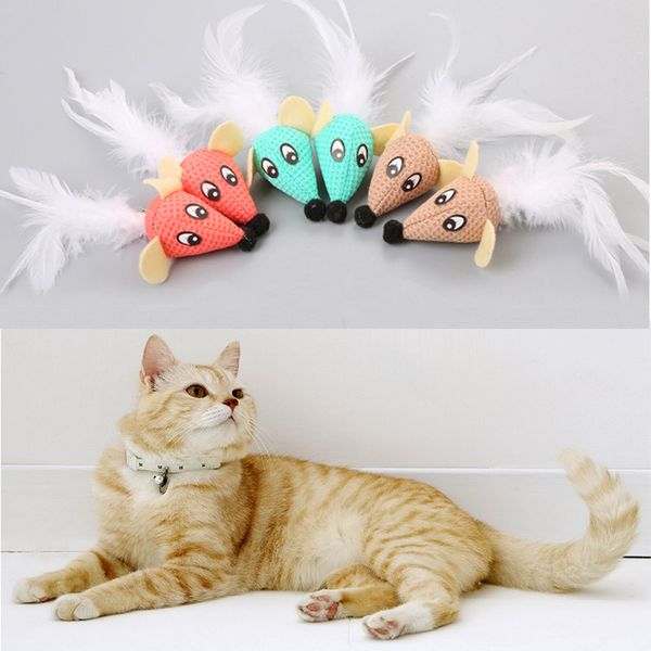 cat plush animal toy funny mouse shape tease cat toy with feather kitten chew toy training supplies 5 colors
cat plush animal toy funny mouse shape tease cat toy with feather kitten chew toy training supplies 5 colors