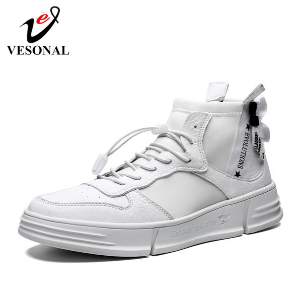 vesonal quality pu leather high shoes for casual men shoes autumn fashion trend skateboard footwear male, Black
vesonal quality pu leather high shoes for casual men shoes autumn fashion trend skateboard footwear male, Black