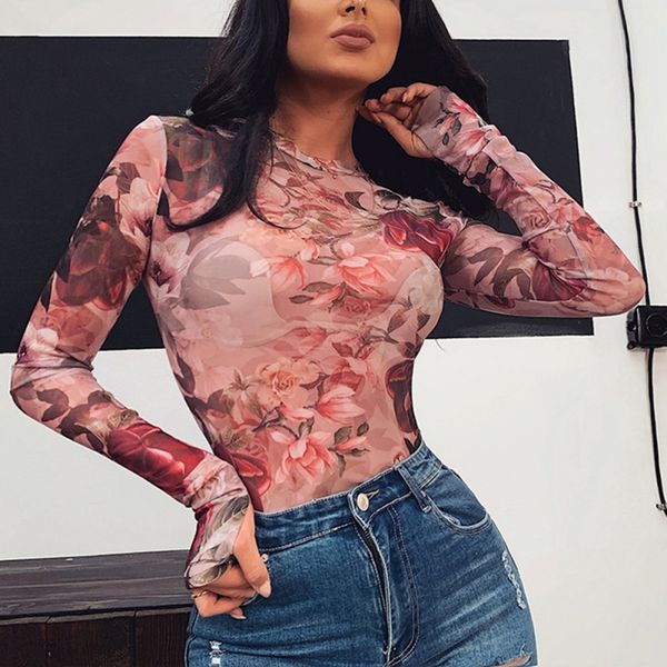 new rose print fashion mesh chiffon t-shirt long-sleeved slim casual for women, White
new rose print fashion mesh chiffon t-shirt long-sleeved slim casual for women, White