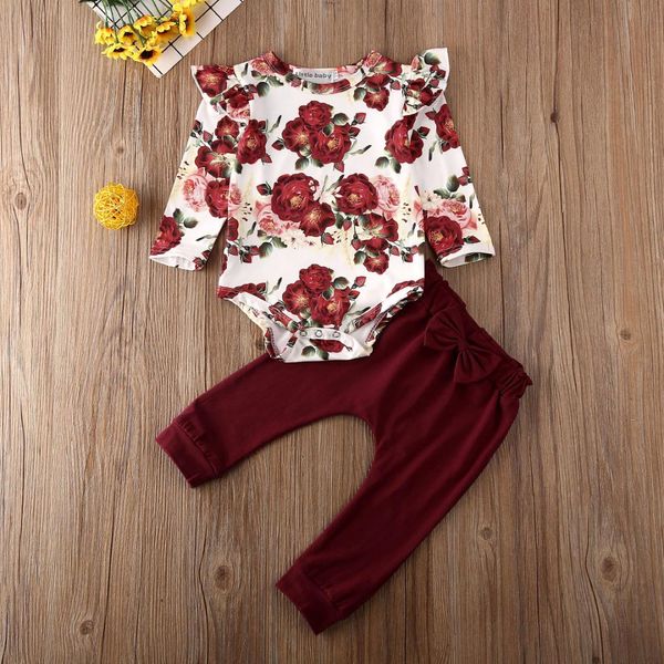 pudcoco newborn baby girl clothes flower print sleeve romper bowknot long pants 2pcs outfits cotton clothes, White
pudcoco newborn baby girl clothes flower print sleeve romper bowknot long pants 2pcs outfits cotton clothes, White