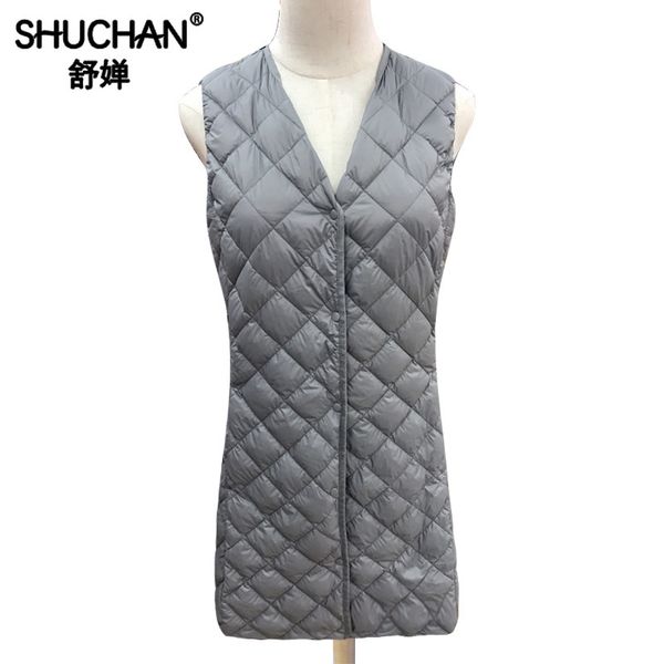 shuchan women's ultra-thin down jacket with sleeveless korean 2 kinds of wearing methods 90% white duck downthin covered button, Black
shuchan women's ultra-thin down jacket with sleeveless korean 2 kinds of wearing methods 90% white duck downthin covered button, Black