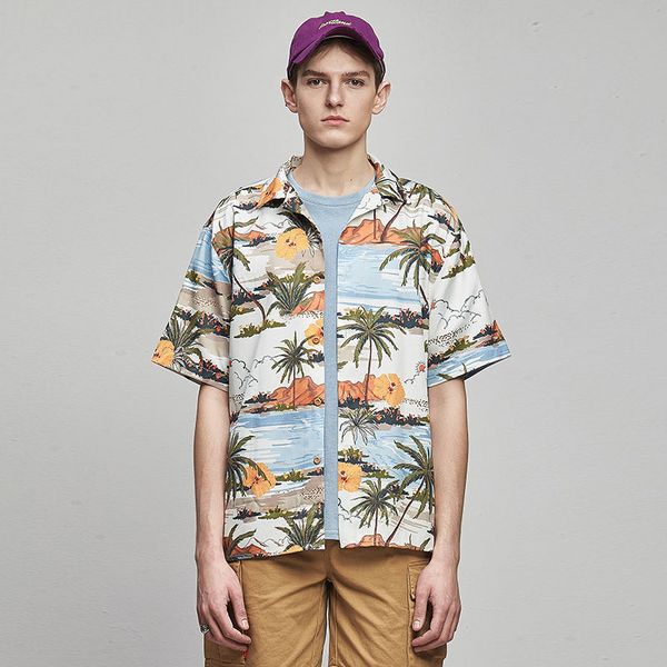 funky hawaiian shirt men short-sleeve front-pocket beach palm multi colors summer casual loose mens blouse, White;black
funky hawaiian shirt men short-sleeve front-pocket beach palm multi colors summer casual loose mens blouse, White;black